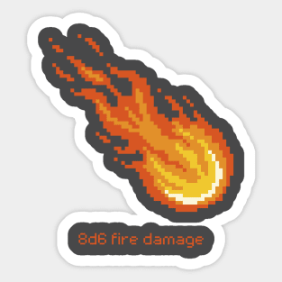 I cast fireball! Sticker